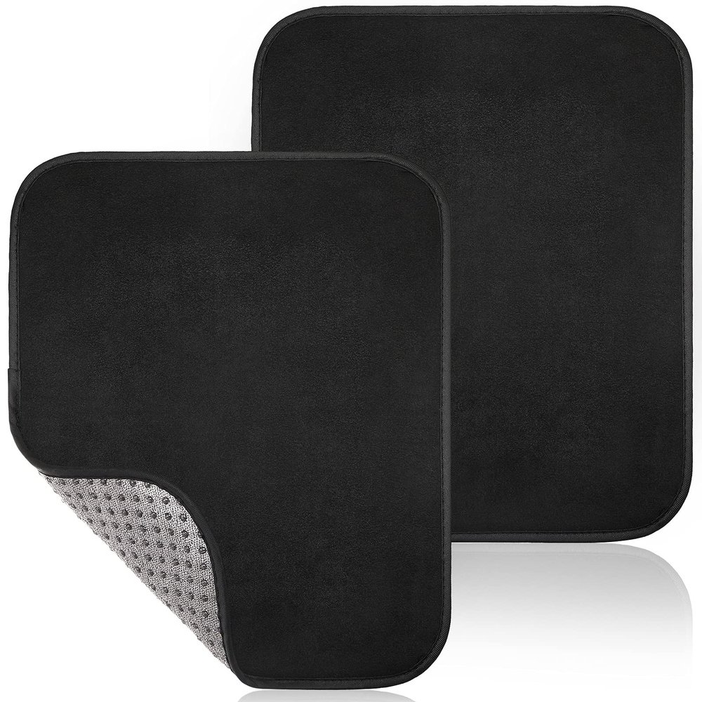 Aoriher 2 Pack Bowling Towel 9.8 7.8 Inch Bowling Ball Towel Bowling Ball Shammy Microfiber Bowling Accessories to Wipe Off Bowling Towel with Easy Grip Shammy Bowling for Bowling Ball