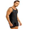 Manyakai Men's One Piece Gymnastic Bodysuit Athletic Leotard Jockstrap Jumpsuit Dancing Biketard Black X-Large view 2
