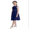 Loloda Kids Girls Sequined Rhinestone Chiffon Bridesmaid Dress Wedding Party Pageant Formal Prom Ball Gown Navy_Blue 8 Years view 4