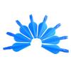AMEYXGS Archery 12 PCS Conjoined Arrow Nocks and Arrow Fletches DIY Plastic Arrow Accessories for 8mm Arrow Shafts (Blue) view 3