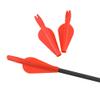 AMEYXGS Archery 12 PCS Conjoined Arrow Nocks and Arrow Fletches DIY Plastic Arrow Accessories for 8mm Arrow Shafts (Red) view 1