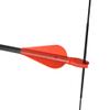 AMEYXGS Archery 12 PCS Conjoined Arrow Nocks and Arrow Fletches DIY Plastic Arrow Accessories for 8mm Arrow Shafts (Red) view 2