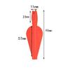 AMEYXGS Archery 12 PCS Conjoined Arrow Nocks and Arrow Fletches DIY Plastic Arrow Accessories for 8mm Arrow Shafts (Red) view 4