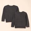 Amazon Essentials Unisex Kids' V-Neck Cotton Uniform Cardigan Sweaters, Pack of 2, Charcoal Heather, Large view 3