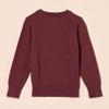Amazon Essentials Boys' Uniform Cotton Crewneck Sweater, Burgundy, Small view 3