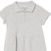 Amazon Essentials Girls' Short-Sleeve Uniform Pique Polo Dresses, 2-Pack Heather Grey, X-Large view 2