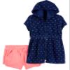 Simple Joys by Carter's Baby and Toddler Girls' Hooded Cover-Up and Shorts view 1