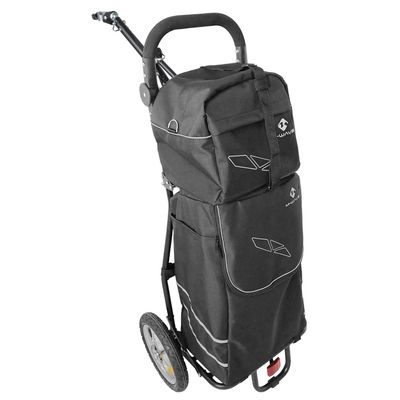 M-Wave Unisex  Adult's Stalwart 2 Shopping Bicycle Trailer, Black, 125 x 56 x 90 cm