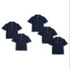 Amazon Essentials Boys' Uniform Short-Sleeve Pique Polo Shirts, 5-Pack Navy, 3T view 1