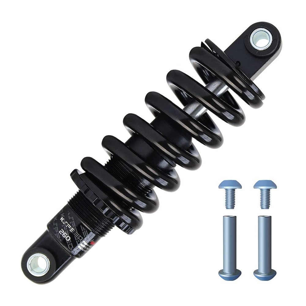 WHQ Bike Spring Shock Absorbers 125mm 150mm 165mm 190mm Mountain Bicycle Downhill Rear Shock for MTB XC Electric Bicycle (Pounds : 550lbs, Size : 190mm)
