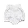 Newborn Baby 1Pack Shorts Cotton Linen Shorts Bloomer Cute Stripe Dot Plaid Triangle Shorts Bloomers Loose Harem Shorts (1pcs White,3-6 Months,3 Months,6 Months) view 3