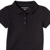 Amazon Essentials Big Girl's Uniform Short-Sleeve Interlock Polo Shirts Shirt, 5-Pack Black, X-Small view 4