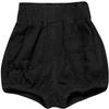 Newborn Baby 1Pack Shorts Cotton Linen Shorts Bloomer Cute Stripe Dot Plaid Triangle Shorts Bloomers Loose Harem Shorts (1pcs Black,12-24 Months,12 Months,24 Months) view 1