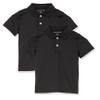 Amazon Essentials Boys' Active Performance Polo Shirts, 2-Pack Black, XX-Large view 1