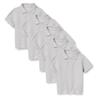 Amazon Essentials Boys' Uniform Short-Sleeve Pique Polo Shirts, 5-Pack Heather Grey, 2T view 1