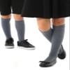 Hugh Ugoli Girls Boys Kids School Uniform Long Dress Socks, Extremely Soft, Comfortable, Rayon derived from Bamboo, Chemical-Free, 3 Pairs Melange Grey | 5-6 Years view 1