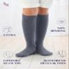 Hugh Ugoli Girls Boys Kids School Uniform Long Dress Socks, Extremely Soft, Comfortable, Rayon derived from Bamboo, Chemical-Free, 3 Pairs Melange Grey | 5-6 Years view 4