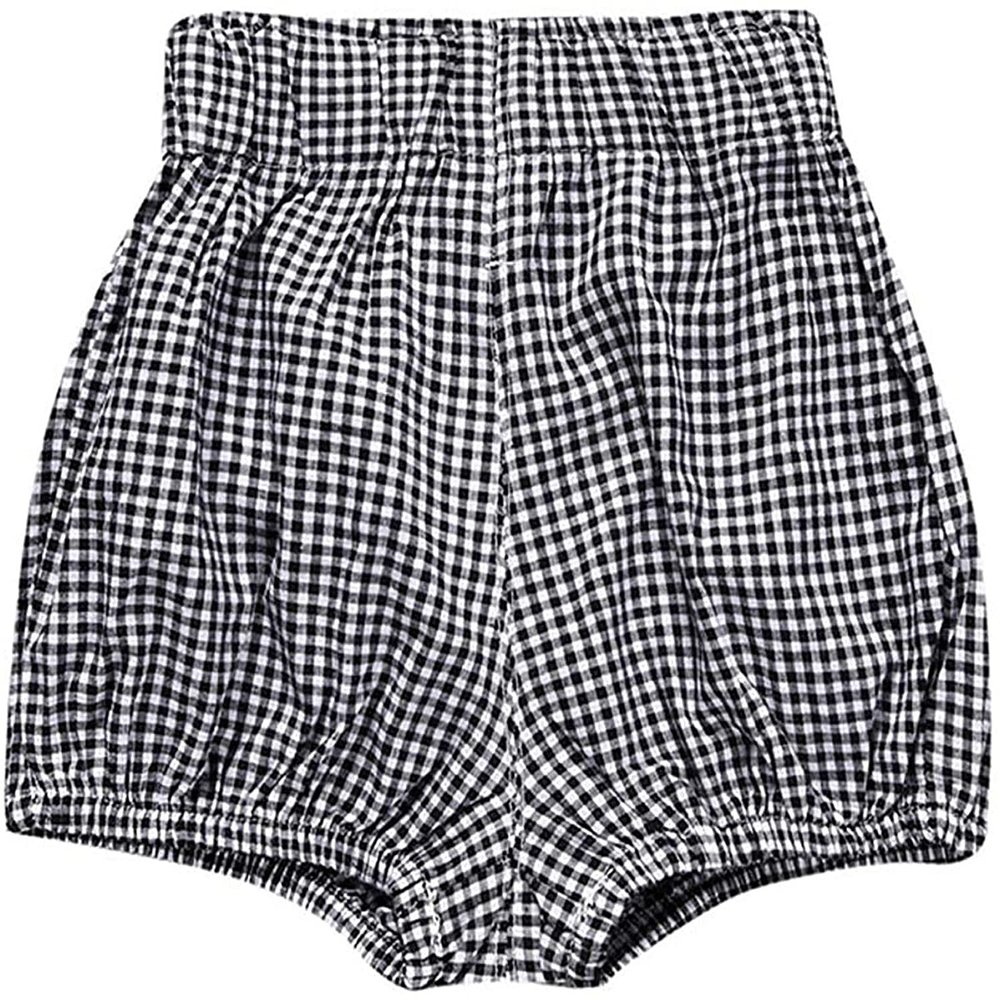 Newborn Baby 1Pack Shorts Cotton Linen Shorts Bloomer Cute Stripe Dot Plaid Triangle Shorts Bloomers Loose Harem Shorts (1pcs Plaid,2T / 3T,2 Years,3 Years)
