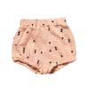 Newborn Baby 1Pack Shorts Cotton Linen Shorts Bloomer Cute Stripe Dot Plaid Triangle Shorts Bloomers Loose Harem Shorts (1pcs Triangle Pink,6-9 Months,6 Months,9 Months) view 3