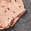 Newborn Baby 1Pack Shorts Cotton Linen Shorts Bloomer Cute Stripe Dot Plaid Triangle Shorts Bloomers Loose Harem Shorts (1pcs Triangle Pink,6-9 Months,6 Months,9 Months) view 4