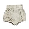 Newborn Baby 1Pack Shorts Cotton Linen Shorts Bloomer Cute Stripe Dot Plaid Triangle Shorts Bloomers Loose Harem Shorts (1pcs Khaki,12-24 Months,12 Months,24 Months) view 3