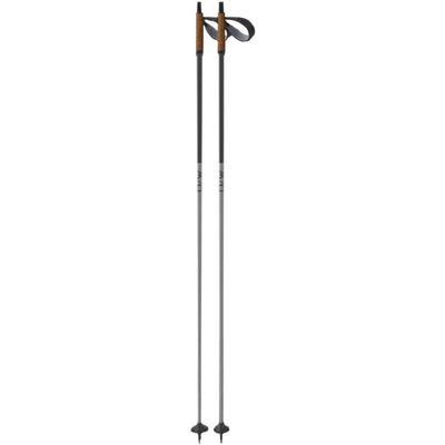 Fischer Adult Skiing Fitness Durable Lightweight Aluminum w/Cork Grip High-Performance Diamond ALC Grey/Asphalt Nordic Ski Poles, 145 cm