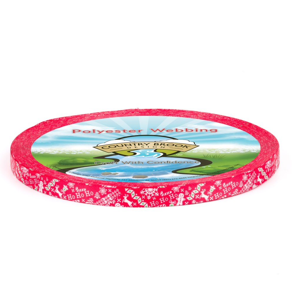 Country Brook Design - Ho Ho Ho Photo Quality Polyester (1/2 Inch, 50 Yards)