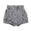 Newborn Baby 1Pack Shorts Cotton Linen Shorts Bloomer Cute Stripe Dot Plaid Triangle Shorts Bloomers Loose Harem Shorts (1pcs Black White Stripe,3-6 Months,3 Months,6 Months) view 2