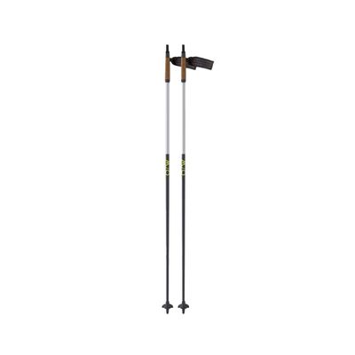 Fischer Junior Skiing Fitness Fiberglass w/Cork Grips Lightweight High-Performance Diamond FX Jr Grey/White Nordic Ski Poles, 100 cm