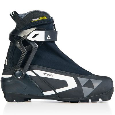 Fischer Women's RC Skate Durable Weatherproof Warm Stable Nordic Ski Boots with Insulation & Fleece Lining, Black/White, 37
