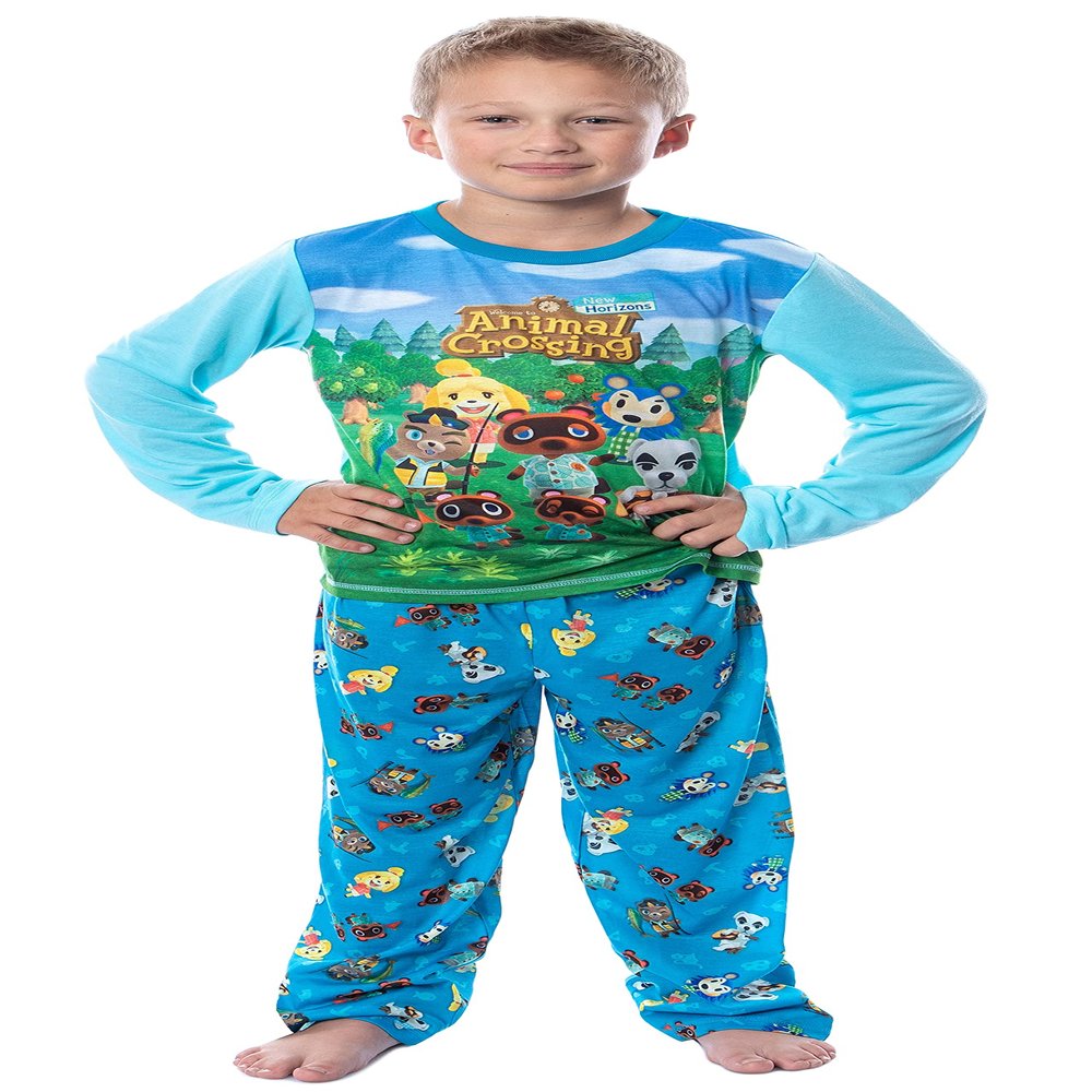 Komar Kids Animal Crossing Little Boys' New Horizons Character Pajamas 2 Piece Set (Medium) (K219675AC8M)