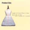 Linghe Adjustable Waist Lining Girls' 3 Hoops Lace Petticoat Full Slip Flower Girl Crinoline Skirt Children Princess Skirt (29.5inch(75cm)-3 Hoop) view 2