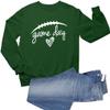 Go All Out 4X-Large Forest Green Adult Game Day Football Sweatshirt Crewneck view 1