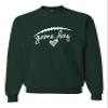 Go All Out 4X-Large Forest Green Adult Game Day Football Sweatshirt Crewneck view 3