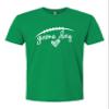 3X-Large Kelly Green Mens Game Day Football Deluxe Soft T-Shirt view 1