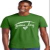 3X-Large Kelly Green Mens Game Day Football Deluxe Soft T-Shirt view 2