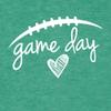 3X-Large Kelly Green Mens Game Day Football Deluxe Soft T-Shirt view 3