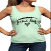 Go All Out Small Mint Womens Game Day Football Racerback Tank Top T-Shirt view 1
