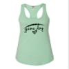 Go All Out Small Mint Womens Game Day Football Racerback Tank Top T-Shirt view 2