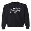 Go All Out 4X-Large Black Adult Game Day Football Sweatshirt Crewneck view 3