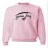 Go All Out 4X-Large Classic Pink Adult Game Day Football Sweatshirt Crewneck view 3