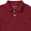 Amazon Essentials Boys' Uniform Short-Sleeve Pique Polo Shirts, 5-Pack Burgundy, X-Large view 3