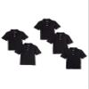 Amazon Essentials Boys' Uniform Short-Sleeve Pique Polo Shirts, 5-Pack Black, Large view 1