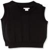 Amazon Essentials Boys' School Uniform Cotton V-Neck Sweater Vest, Pack of 2, Black, Large view 1