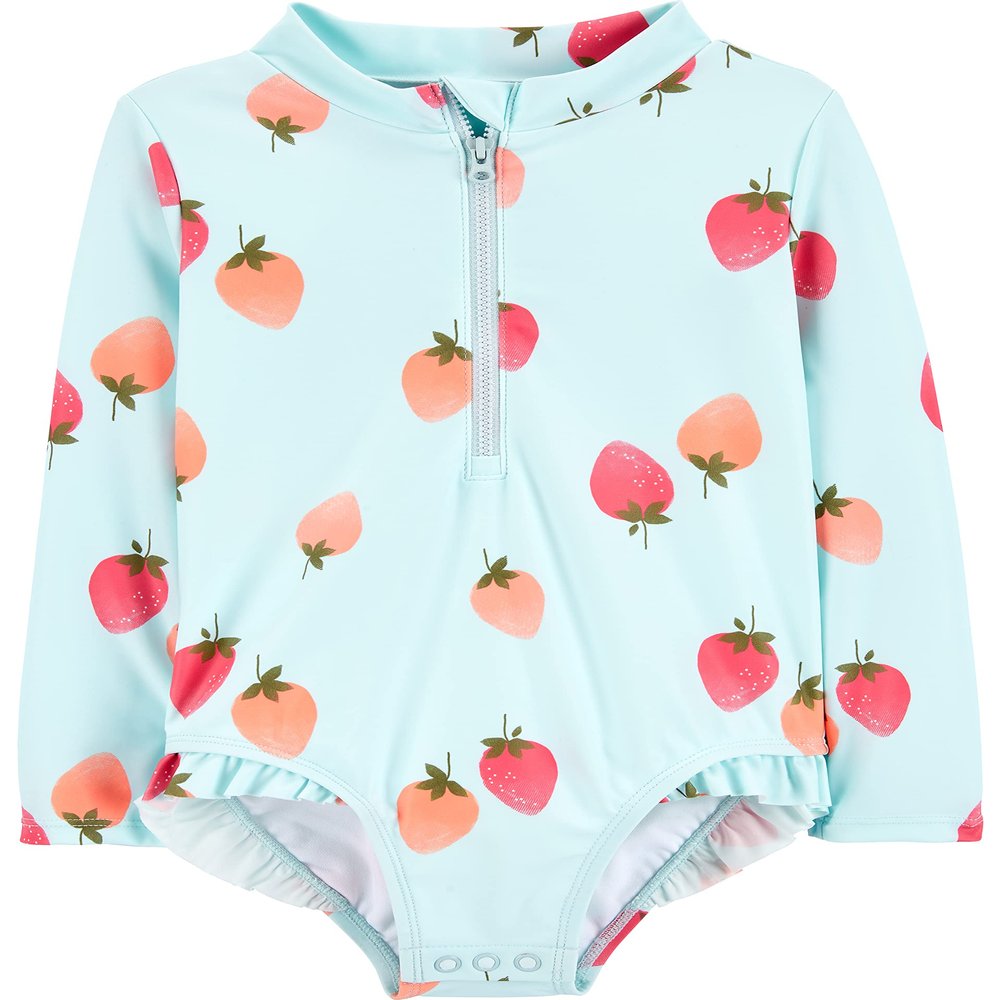 Simple Joys by Carter's Baby and Toddler Girls' 1-Piece Zip Rashguard