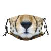 Fast Like a Cheetah Mouth Face Mask Scarf Washable Reusable Breathable With 2 Filters For Adults Men Women Kids S view 1