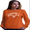 Go All Out X-Large Orange Adult Game Day Football Sweatshirt Crewneck view 2
