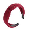 Soft Textured Cotton Knot Headband Wide Turban Headband for Women and Girls (Red) view 1
