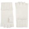BYOS Unisex Winter Solid Fingerless Knit Gloves Ribbed Cuff