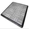 Big Floors SnapFloors 3X3RESGRAYOAKFLOOR Interlocking Lightweight Plastic Modular Dance Floor Kit (3' x 3'), Gray Oak, 21 Piece view 2